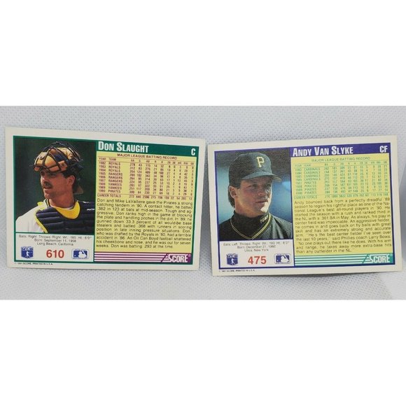 Vintage Mixed Lot Of 6 Mixed Player Pittsburgh Pirates Score 1991 Baseball Cards - Picture 8 of 8